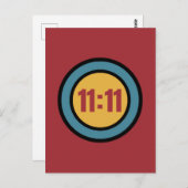 11:11 Retro 50s-dinerstijl Briefkaart (Voorkant / Achterkant)