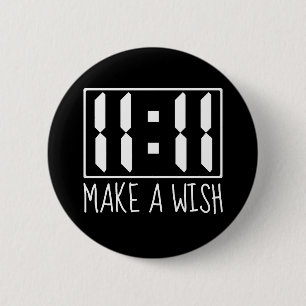 11:11 wensen ronde button 5,7 cm