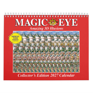 11,25" Breed 2027 Internationale Magic Eye-kalende Kalender