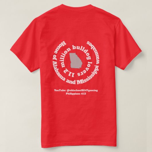 11.2 Million Bulldog Lovers T-shirt (Design achterkant)