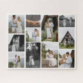 11 Aangepaste unieke fotocollage minimalistisch Legpuzzel (Horizontaal)