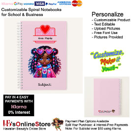 11 African American Girl Writing Supplies Students Notitieboek