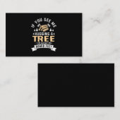 11.Als je ziet dat ik een boom schuif, schat ik Bo Visitekaartje (Voorkant / Achterkant)