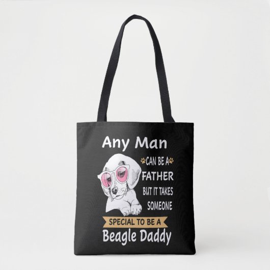 11 Any Man Beagle Daddy Tote Bag (Voorkant)