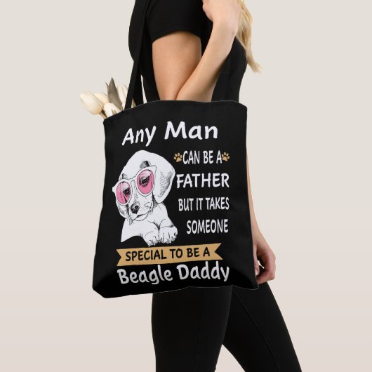11 Any Man Beagle Daddy Tote Bag (Dichtbij)