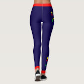 #11 Autisme Bewustzijn Leggings (Achterkant)