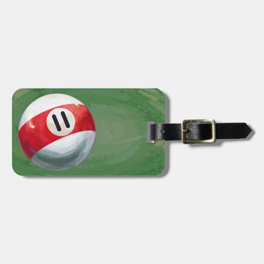 11 Ball Bagagelabel (Voorkant horizontaal)