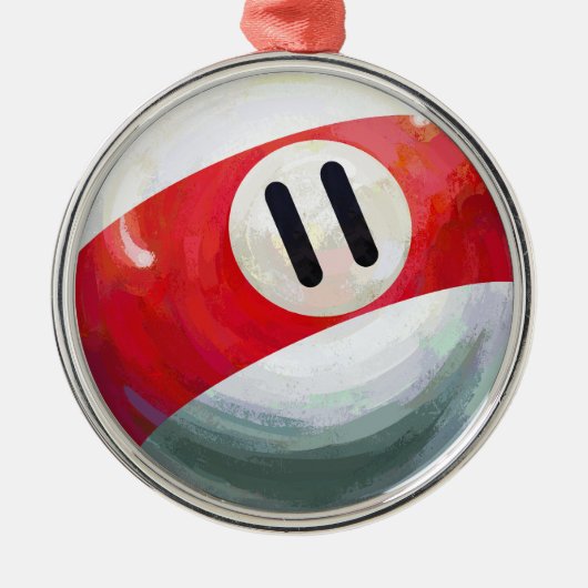 11 Ball Metalen Ornament (Voorkant)