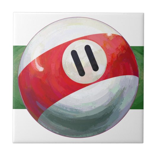 11 Ball Tegeltje (Voorkant)