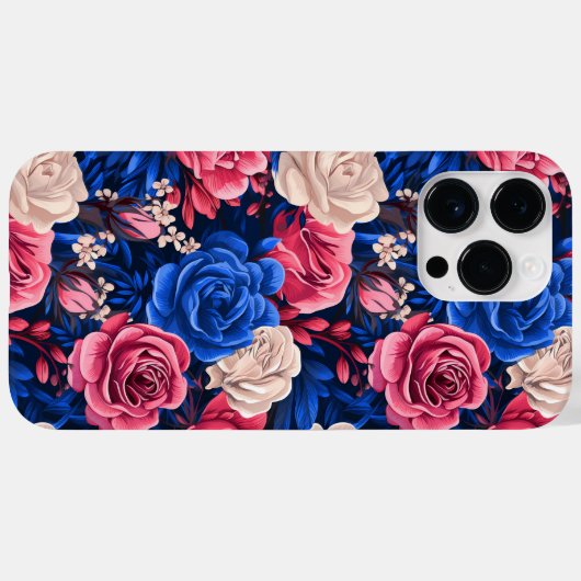 #11 Bloemen patroon Case-Mate iPhone Case (Achterkant (horizontaal))