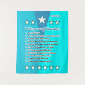 11 Doelen van het onderwijs Wandkleed (Voorkant)