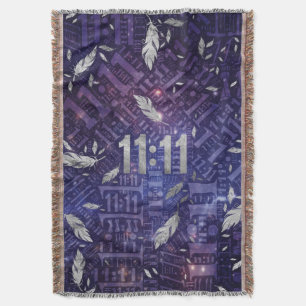 11 Elf Numerology Pattern Angel Feathers #1 Deken