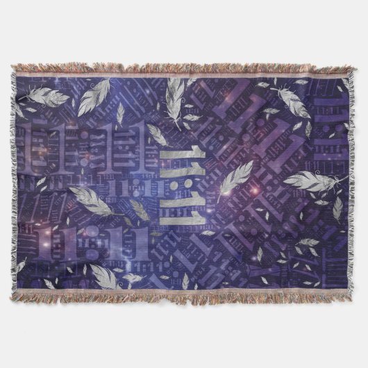 11 Elf Numerology Pattern Angel Feathers #1 Deken (Voorkant)