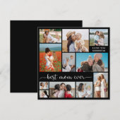 11 Foto Collage Best Mam Ever Wenskaart (Voorkant / Achterkant)