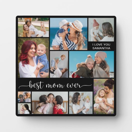 11 Foto Collage Beste mama ooit Fotoplaat (Voorkant)