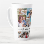 11 Foto Collage Beste mama ooit Latte Mok (Linkerhoek)