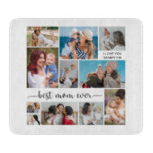 11 Foto Collage Beste mama ooit Snijplank (Voorkant)