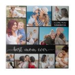 11 Foto Collage Beste mama ooit Tegeltje<br><div class="desc">Creëer Uw eigen,  eenvoudige mam fotocollage. Voeg je eigen foto's toe,  voeg je eigen groet toe en maak het je eigen. Maak een gepersonaliseerde fotocollage voor speciale gelegenheden en Moederdag.</div>