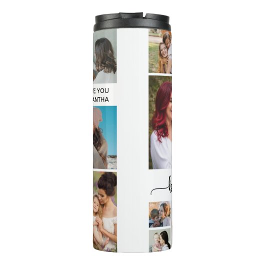 11 Foto Collage Beste mama ooit Thermosbeker (Achterkant)