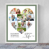 11 Foto Collage Celebration of Life Poster
