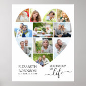 11 Foto Collage Celebration of Life Poster (Voorkant)