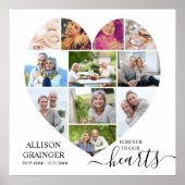 11 Foto Collage Funeral Memorial Poster (Voorkant)