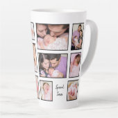 11 Foto Collage Happy Moments Making Memories Latte Mok (Rechterhoek)