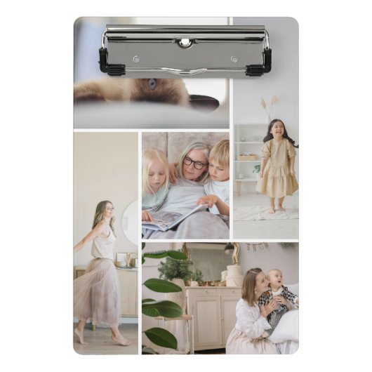 11 Foto Collage Sjabloon Gepersonaliseerd Mini Klembord (Voorkant)
