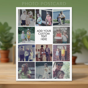 11 Foto Instagram Collage - Aangepaste tekst Briefkaart