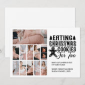 11 Foto Kerstkoekjes voor 2 Zwangerschap Feestdagenkaart (Voorkant / Achterkant)
