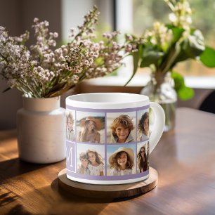 11 Foto-rastercollage met monogram Espresso Kop