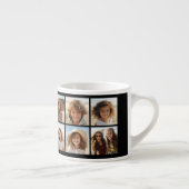 11 foto-rastercollage met monogram espresso kop (Rechts)