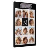 11 foto-rastercollage met monogram klembord (Rechts)