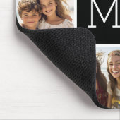 11 foto-rastercollage met monogram muismat (Hoek)