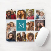 11 Foto-rastercollage met monogram Muismat (Met muis)