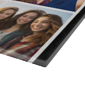 11 Foto-rastercollage met monogram Snijplank (Hoek)