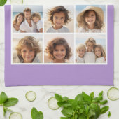 11 Foto-rastercollage met monogram Theedoek (Gevouwen)