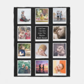 11 Fotocollage gepersonaliseerd Fleece Deken (Voorkant)