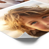 11 Fotocollage - Minimaal raster met tekst Poster (Hoek)