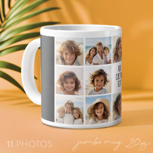 11 Fotocollage - Modern Minimaal Wit en Zwart Grote Koffiekop