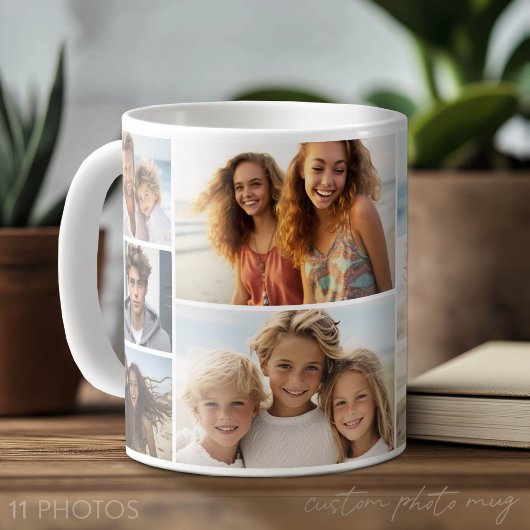 11 Fotocollage - Modern, Minimaal Wit Koffiemok
