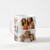 11 Fotocollage - Modern, Minimaal Wit Koffiemok (Voorkant links)