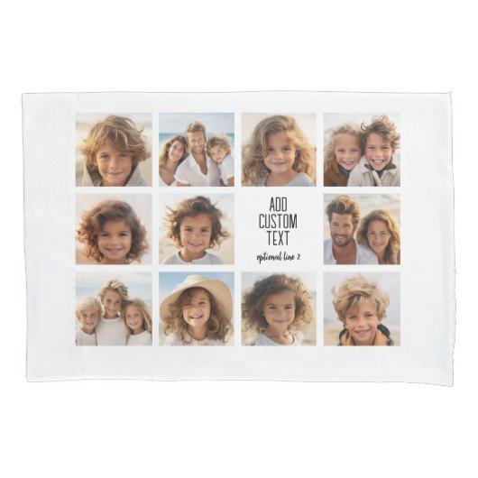 11 Fotocollage - Modern Minimal White op White Kussensloop (Voorkant)