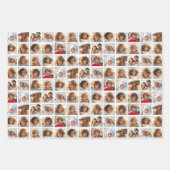 11 Fotocollage - Wit Grijs Groen Kleuren Inpakpapier Vel (Voorkant)