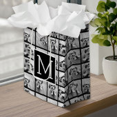 11 Fotoinstagram Collage Aangepast zwart monogram Klein Cadeauzakje