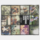 11 foto's collage op maat fleece deken (Voorkant (Horizontaal))