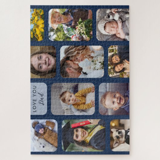 11 foto's maken jullie moderne liefde legpuzzel (Verticaal)