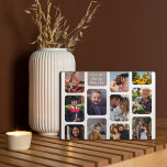 11 foto's personaliseren Modern Chic Elegant Love  Fotoplaat<br><div class="desc">Elegant en modern fotodisplay dat een geweldig cadeau is voor elke gelegenheid en voor iedereen: bruiloft, familie, vrienden en beste vrienden, grootouders, Valentijnsdag. Voor beste resultaten wanneer het personaliseren van dit ontwerp, probeer gebruikend het zelfde formaat zoals de sjabloon gebruikt: verticaal wanneer verticaal, vierkant wanneer vierkant enz. Anders zal het...</div>