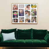 11 foto's personaliseren Modern Chic Elegant Love Poster