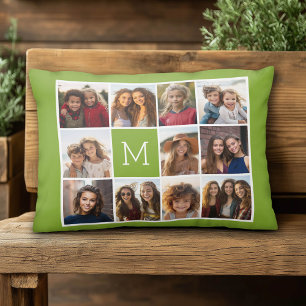11 Fotosamenstelling - Minimaal raster met tekst Accent Kussen